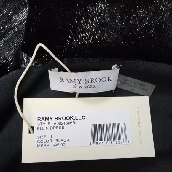 NWT RAMY BROOK Ellin Shimmer Velvet Halter Party Cocktail Mini Dress - Picture 6 of 9